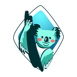 Encarando o coala estiloso Desenho PNG
