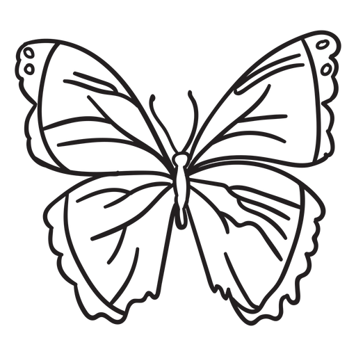 Schlaganfall Schmetterling Einfach Transparenter Png Und Svg Vektor