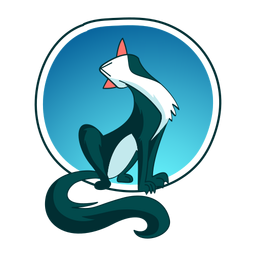 Elegante gato estirando Diseño PNG