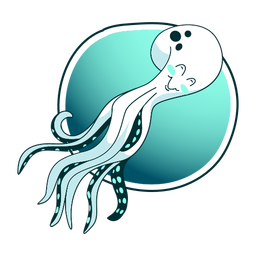 Stylish octopus illustration PNG Design