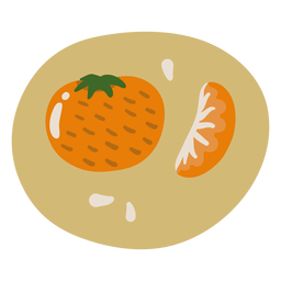 Sweet orange food PNG Design