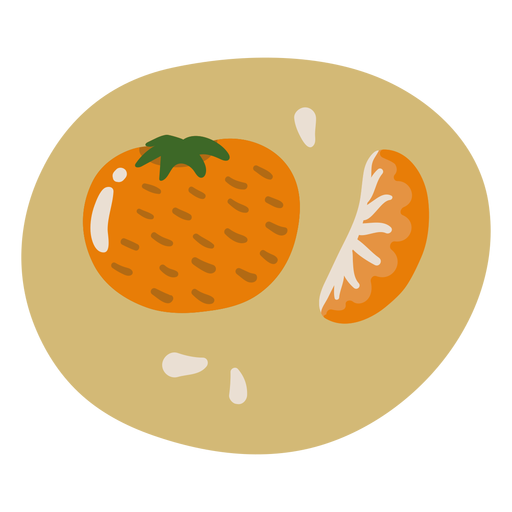 Süßes Orangenessen PNG-Design