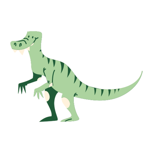 Pie de dibujos animados de dinosaurio t rex