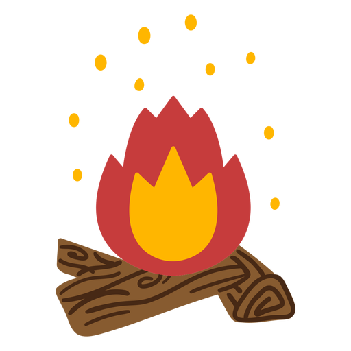 Warm fire fireplace PNG Design