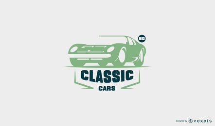 Modelo de logotipo de carro antigo