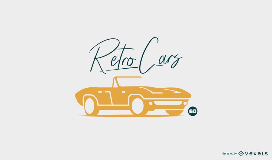 Plantilla de logotipo de coche retro Plantilla de logotipo de coche retro