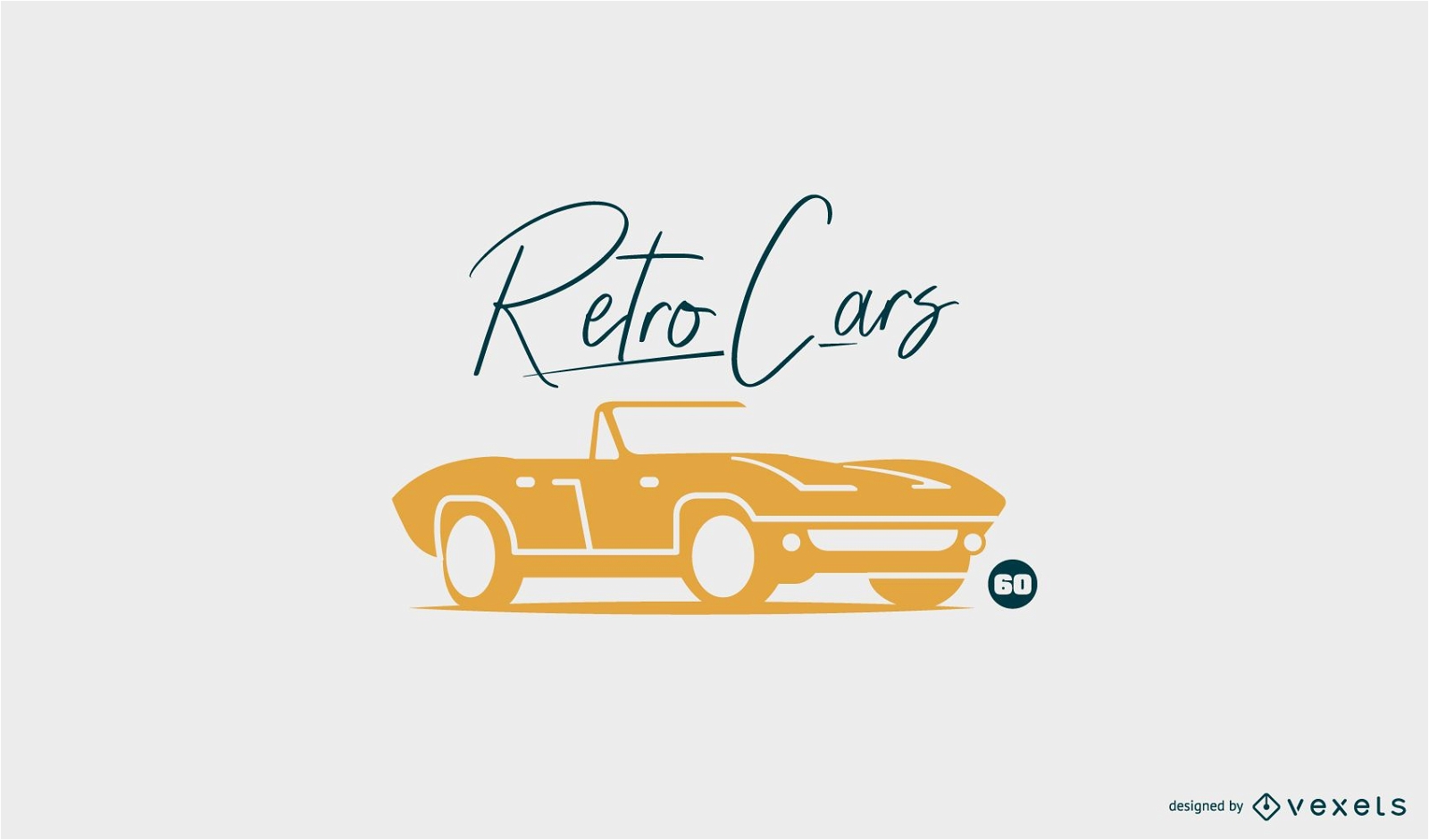 Retro Auto Logo Vorlage