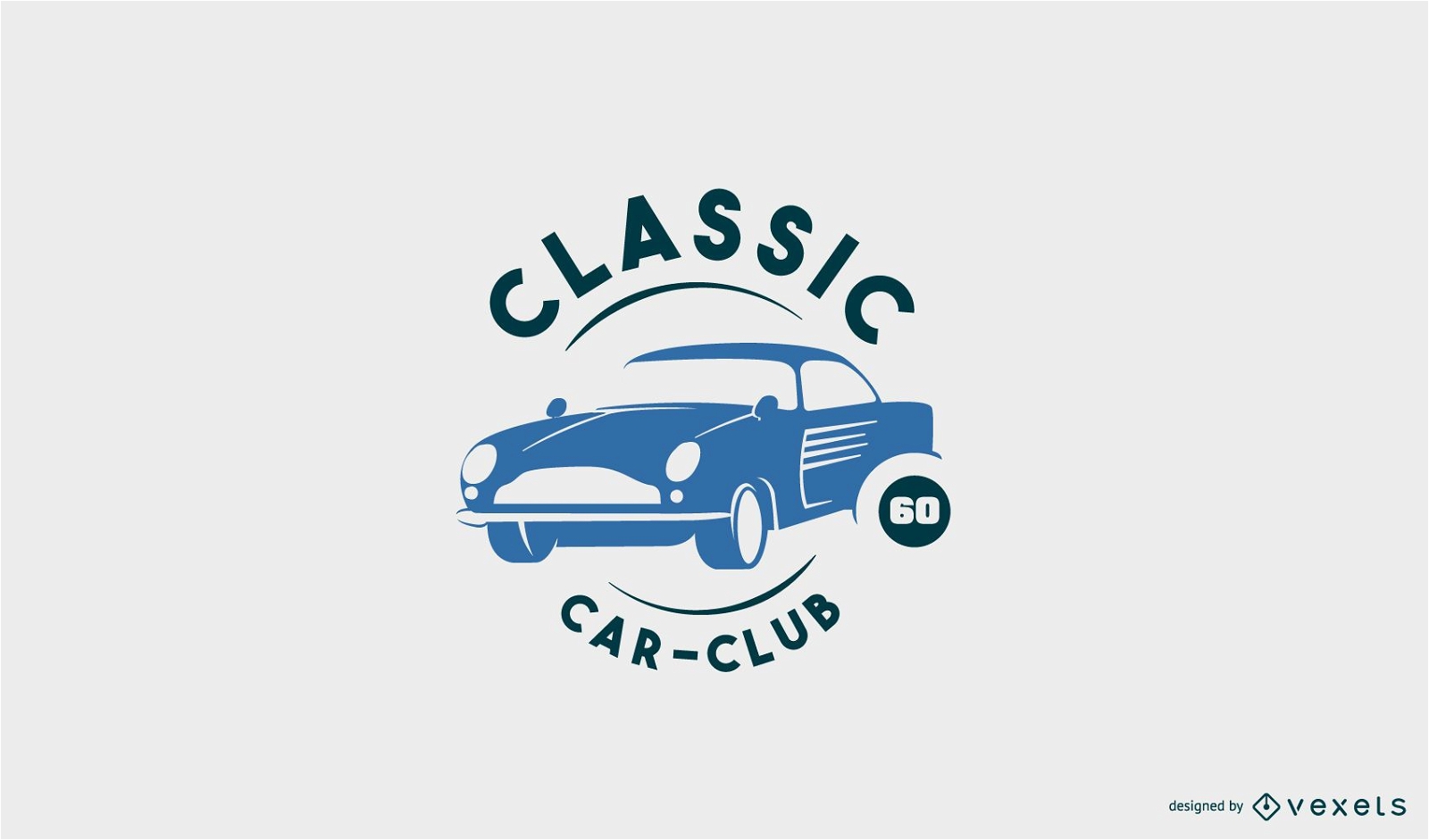 Modelo de logotipo de carro clássico