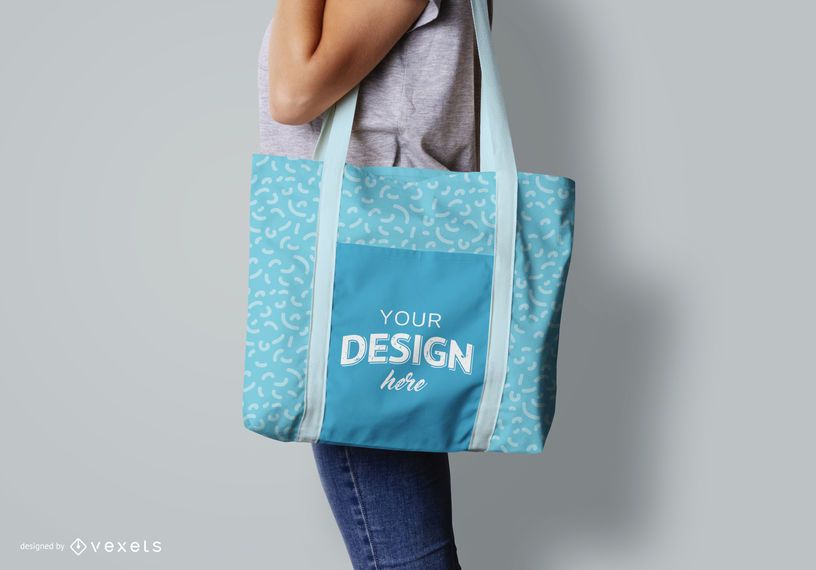 Tote bag model mockup Tote bag model mockup