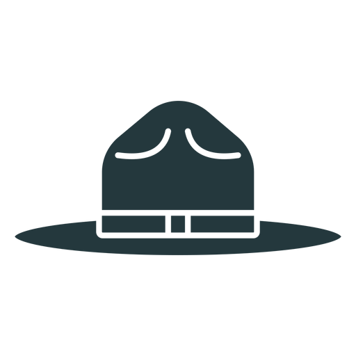 Hut mit einfachem Design dunkel gefärbt PNG-Design