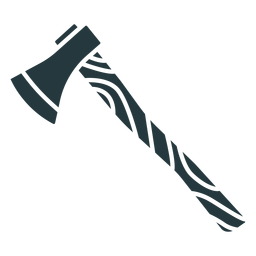 Holzaxt dunkel gefärbt PNG-Design