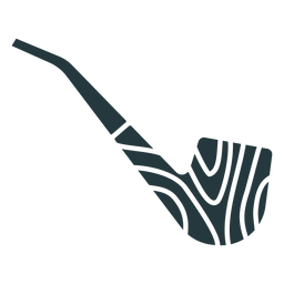 einfacher Pfeifenrauch dunkel gefärbt PNG-Design