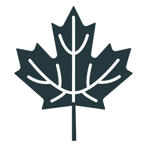 simple maple leaf dark-colored - Transparent PNG & SVG vector file