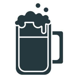 Bierkrug dunkel gefärbt PNG-Design