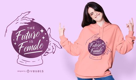 El futuro es diseño de camiseta femenina. El futuro es diseño de camiseta femenina.