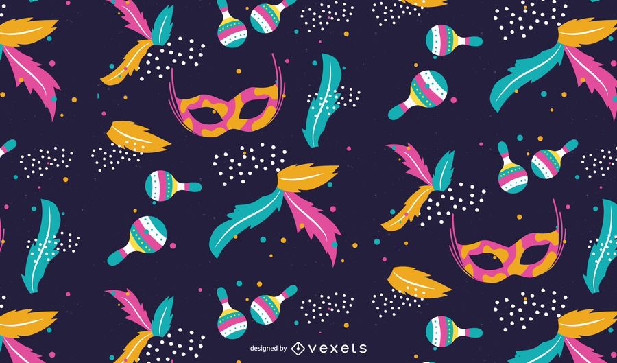 Diseño de patrones coloridos de carnaval Diseño de patrones coloridos de carnaval