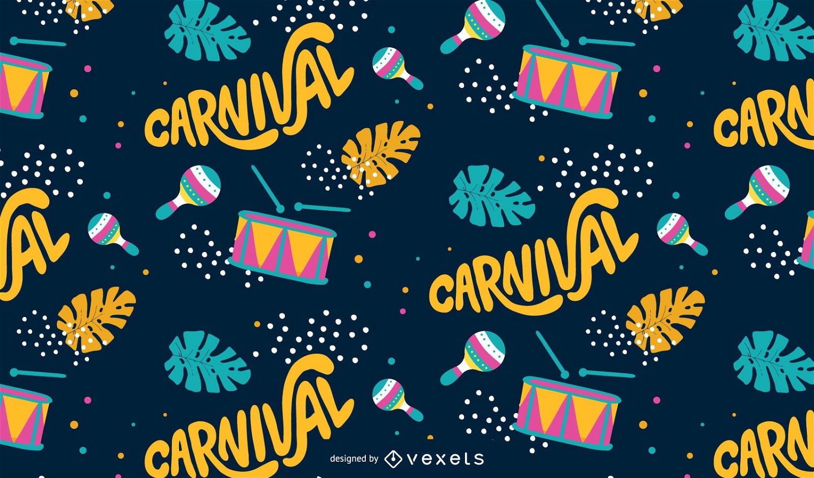 Carnival music pattern design