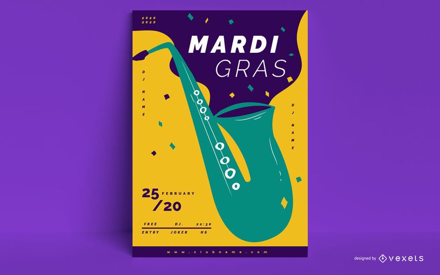 Mardi Gras Event Poster Mardi Gras Event Poster