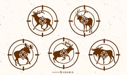 Deer Target Silhouette Set Deer Target Silhouette Set