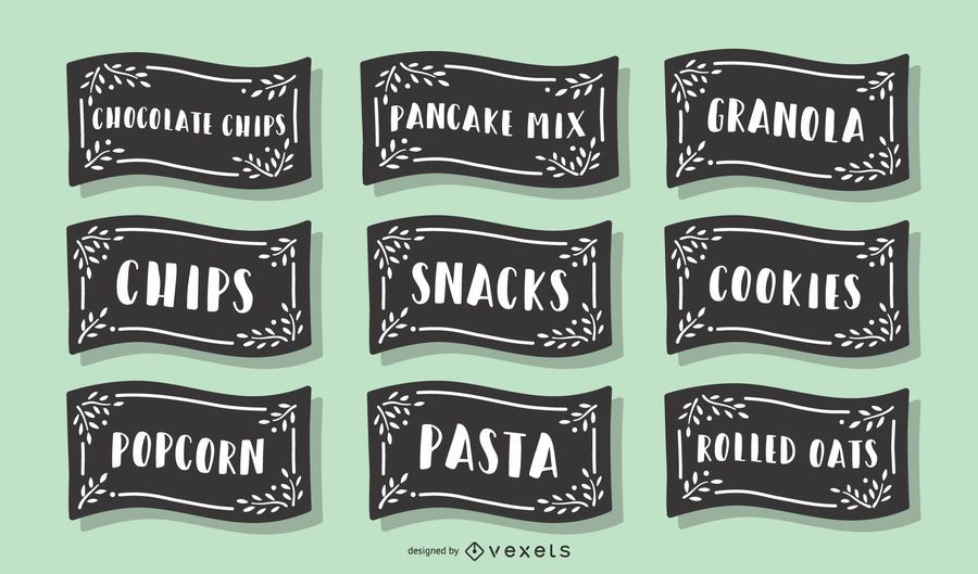 Pantry Food Label Pack Pantry Food Label Pack
