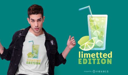 Lime Beverage Quote T-shirt Design Lime Beverage Quote T-shirt Design