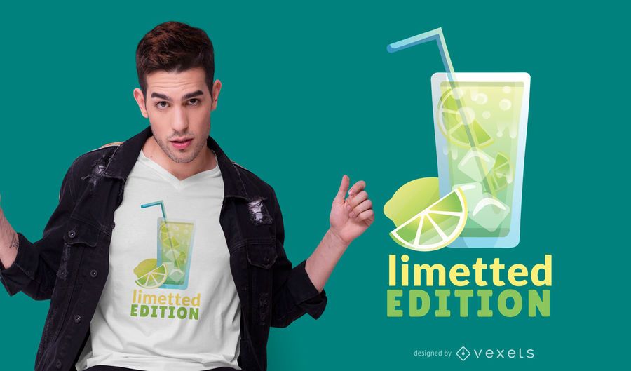 Lime Beverage Quote T-shirt Design Lime Beverage Quote T-shirt Design