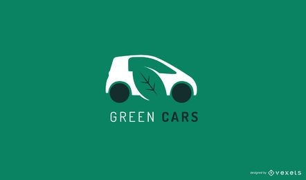 Plantilla de logotipo de coche verde