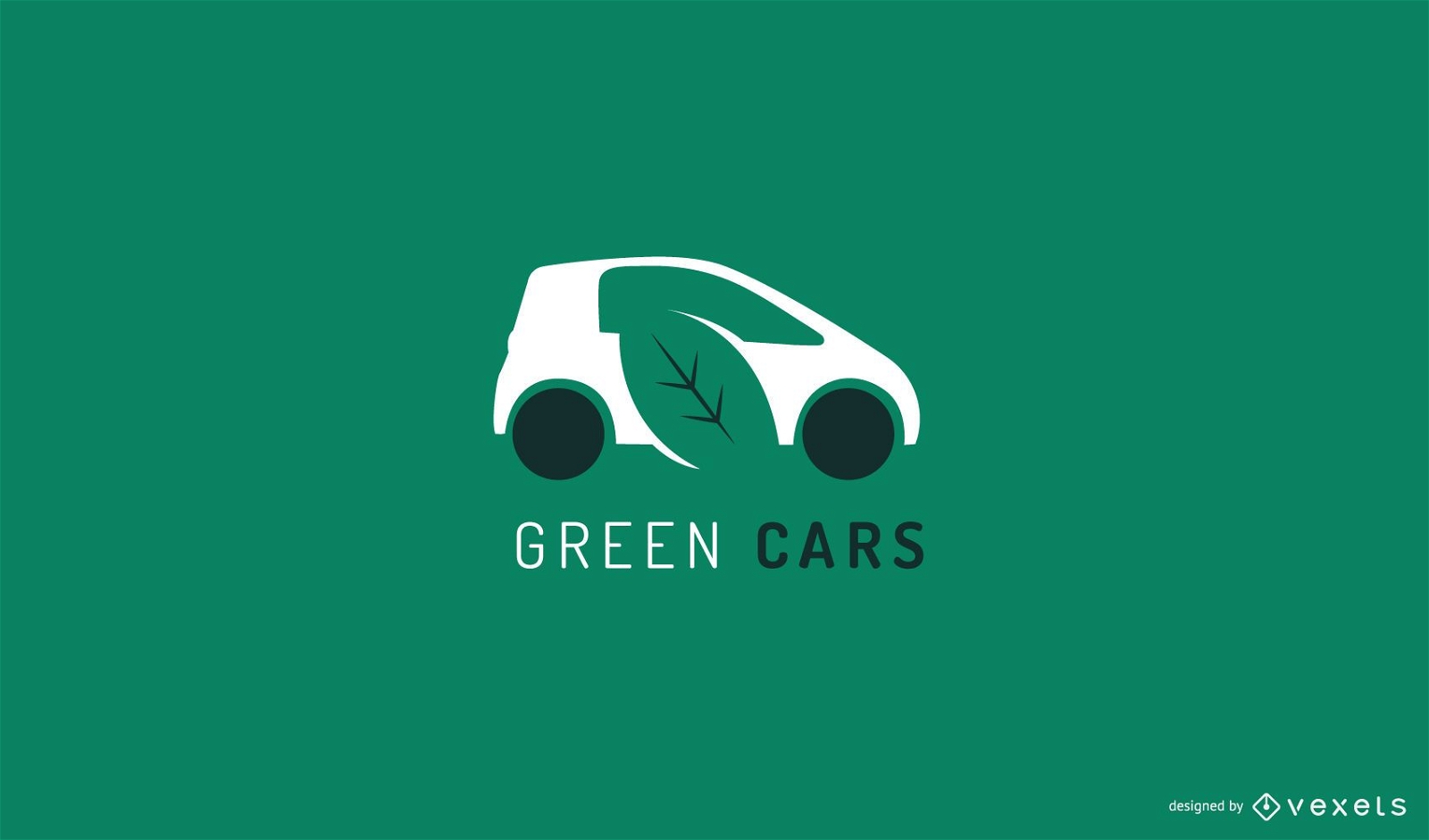 Grüne Auto-Logo-Vorlage