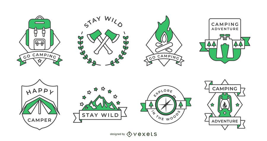 Camping badges collection Camping badges collection
