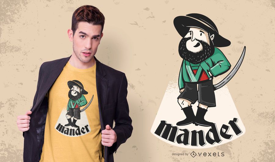 Tyrol Character T-shirt Design Tyrol Character T-shirt Design