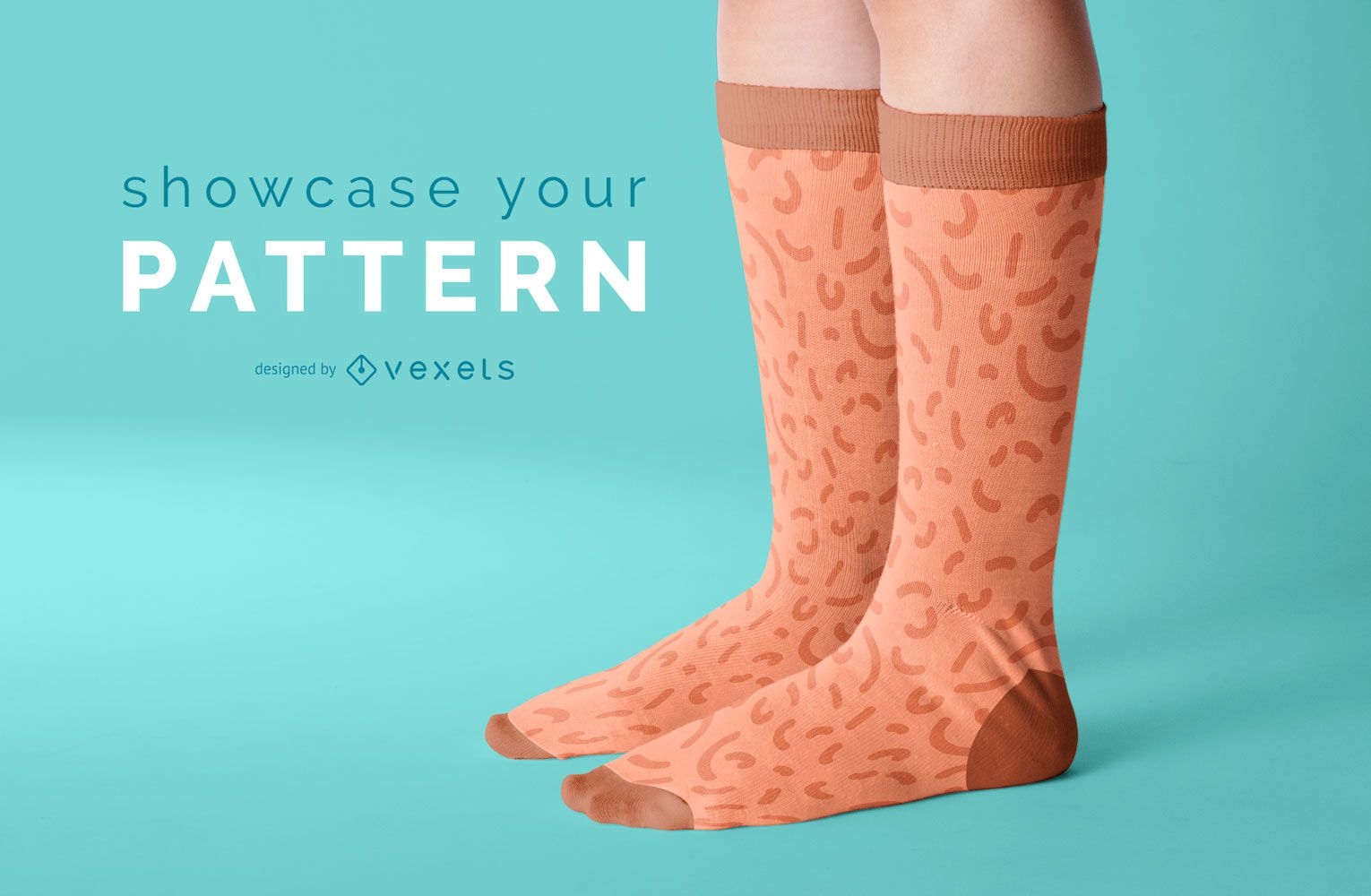 Design de maquete de meias