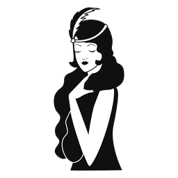 classy fashionable lady drawn PNG Design