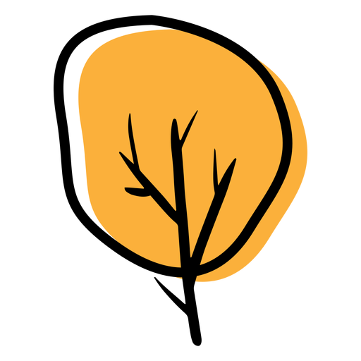 Árbol de icono de otoño Diseño PNG