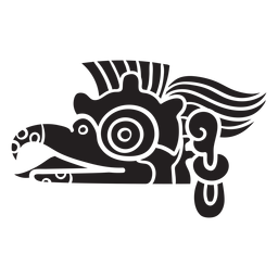 Aztekisches Tier schwarz PNG-Design