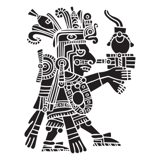 Centro de ilustra??o de deuses astecas