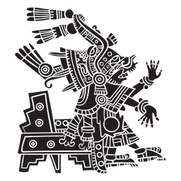 Aztekische Götterillustration centeotl PNG-Design