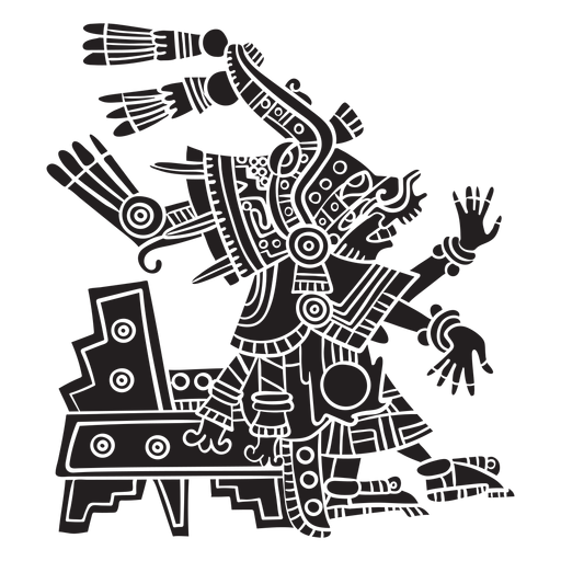 Aztec gods illustration centeotl