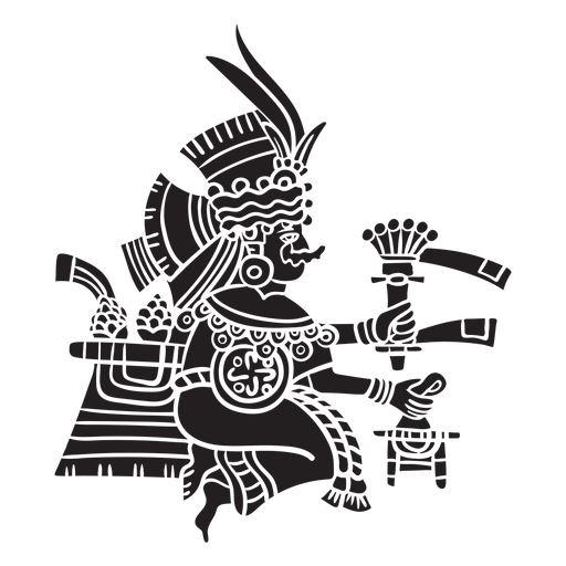 Ilustraci?n de dioses aztecas huitzilopochtli azteca Diseño PNG