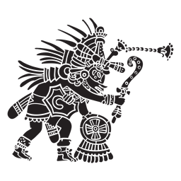 Aztekische Götterillustration quetzalcoatl PNG-Design