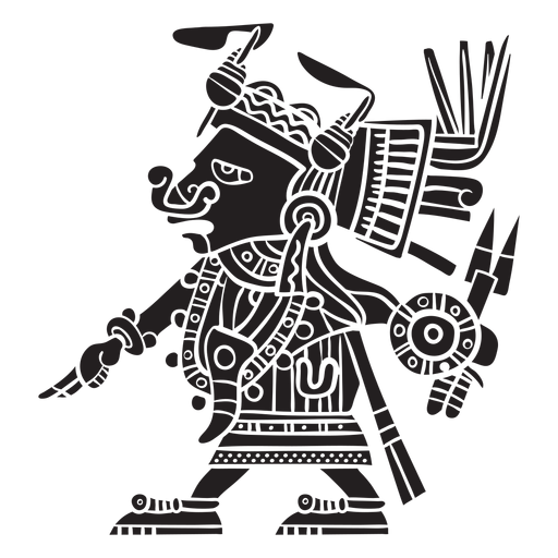 Ilustración de dioses aztecas tlazoltéotl Diseño PNG