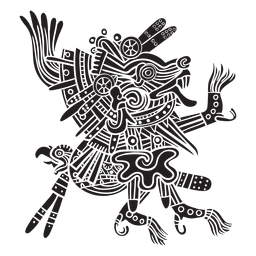 Aztec Gods Illustration Xolotl PNG & SVG Design For T-Shirts