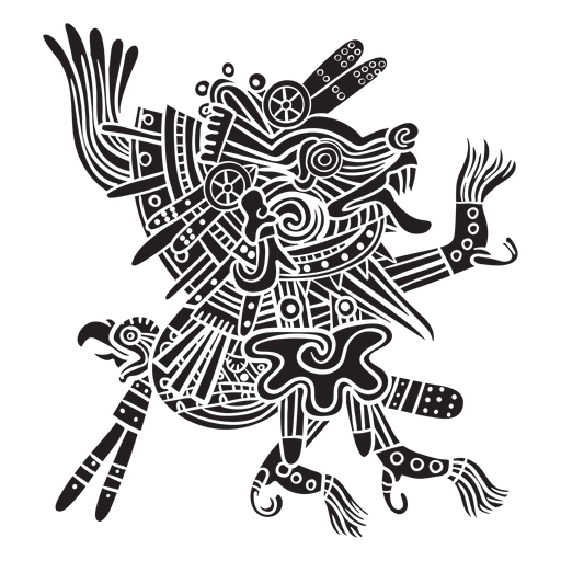 Aztec gods illustration xolotl PNG Design