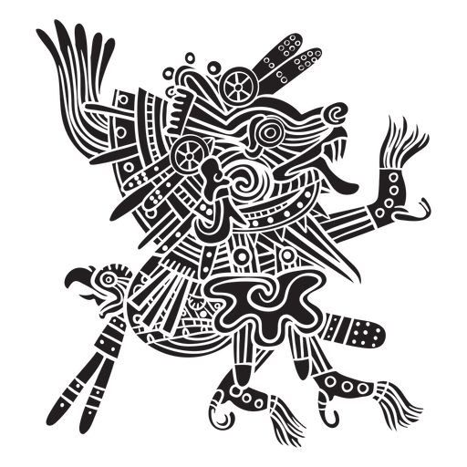 Illustration der aztekischen G?tter xolotl PNG-Design