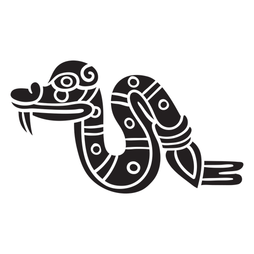 Aztekisches Schlangensymbol PNG-Design
