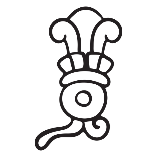 Elemento de traço asteca Desenho PNG