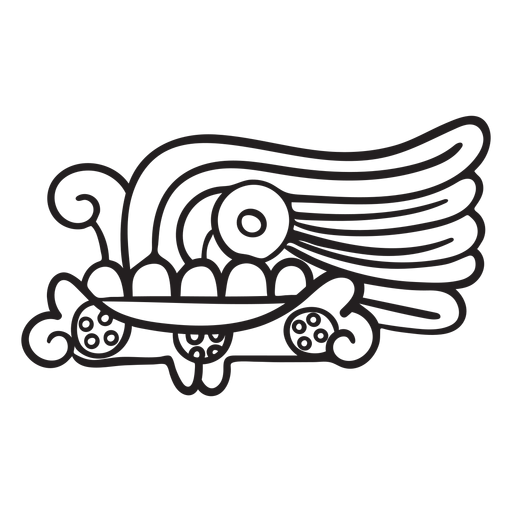 Aztec stroke indian civilizations PNG Design