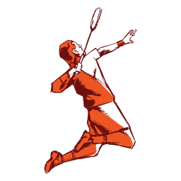 Federballspieler PNG-Design