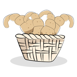 Pan francés de panadería Diseño PNG