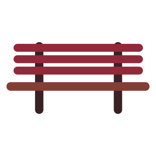 Bench flat icon PNG Design
