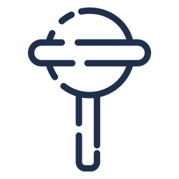 Süßigkeiten Strich Symbol Lutscher PNG-Design